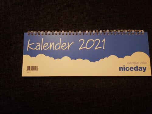  Tischkalender 2021 - Klappkalender 2021  - 1 Woche auf 2 Seiten - stabil  ***