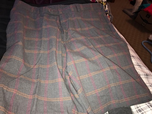 NWT CARNOUSTIE SPORTSWEAR Mens 38 Plaid Golf Shorts