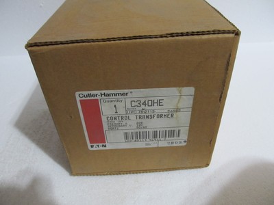 NEW Eaton Cutler-Hammer C340HE Transformer 550VA PRI 208V, SEC 120V 50/60Hz