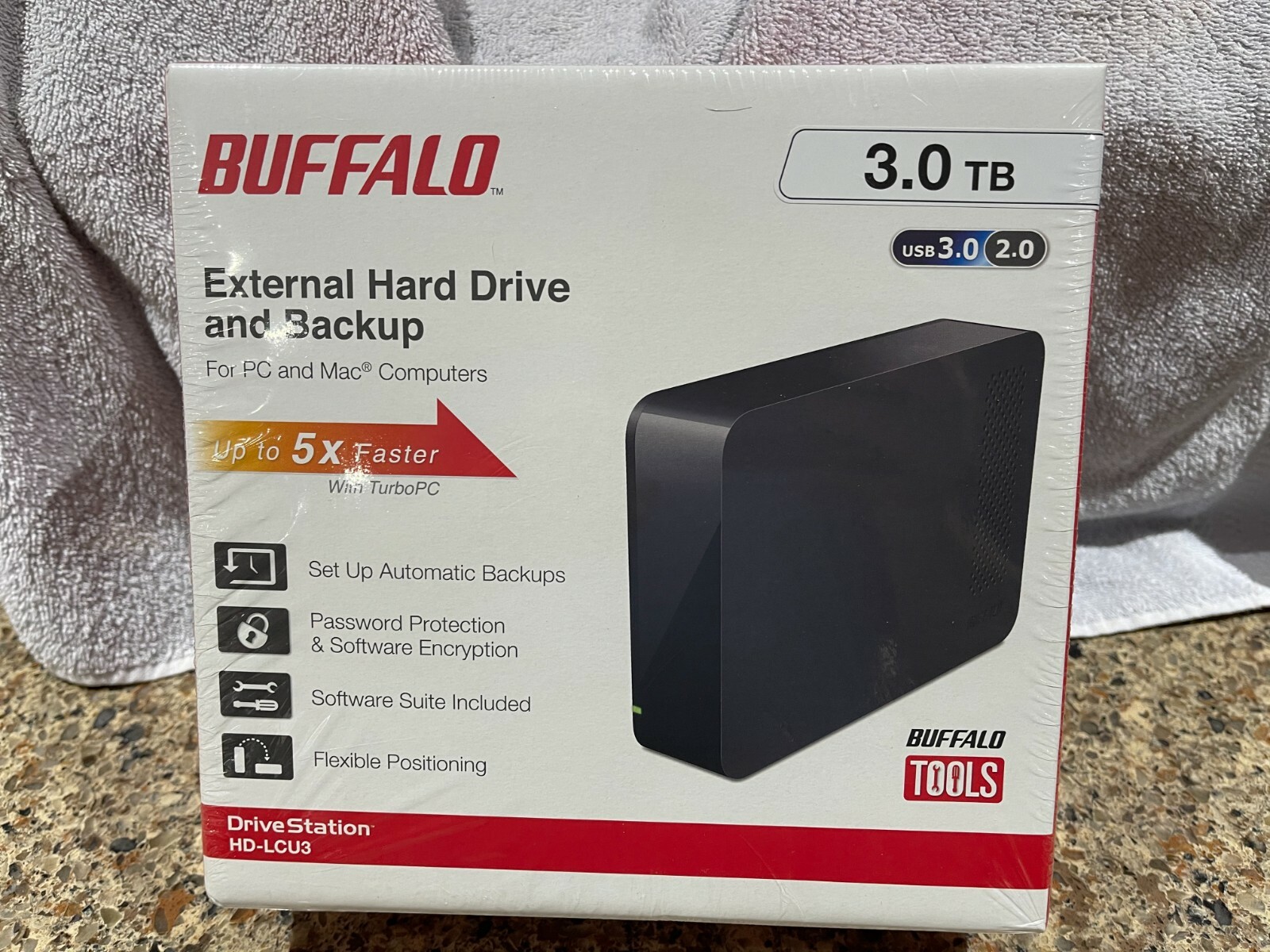 BUFFALO 外付けHDD【HD-LCU3 1TB】 外付けHDD BUFFALO 1TB NEW USB PC⁄