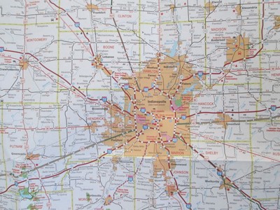 Official 2018 Roadway INDIANA map Honest to Goodness
