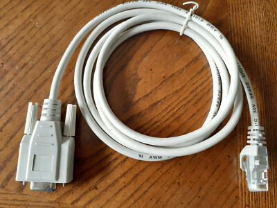 5 New Ethernet Cat5E RJ45 to DB9 9-Pin Fem Serial Console Switch Cables 5'