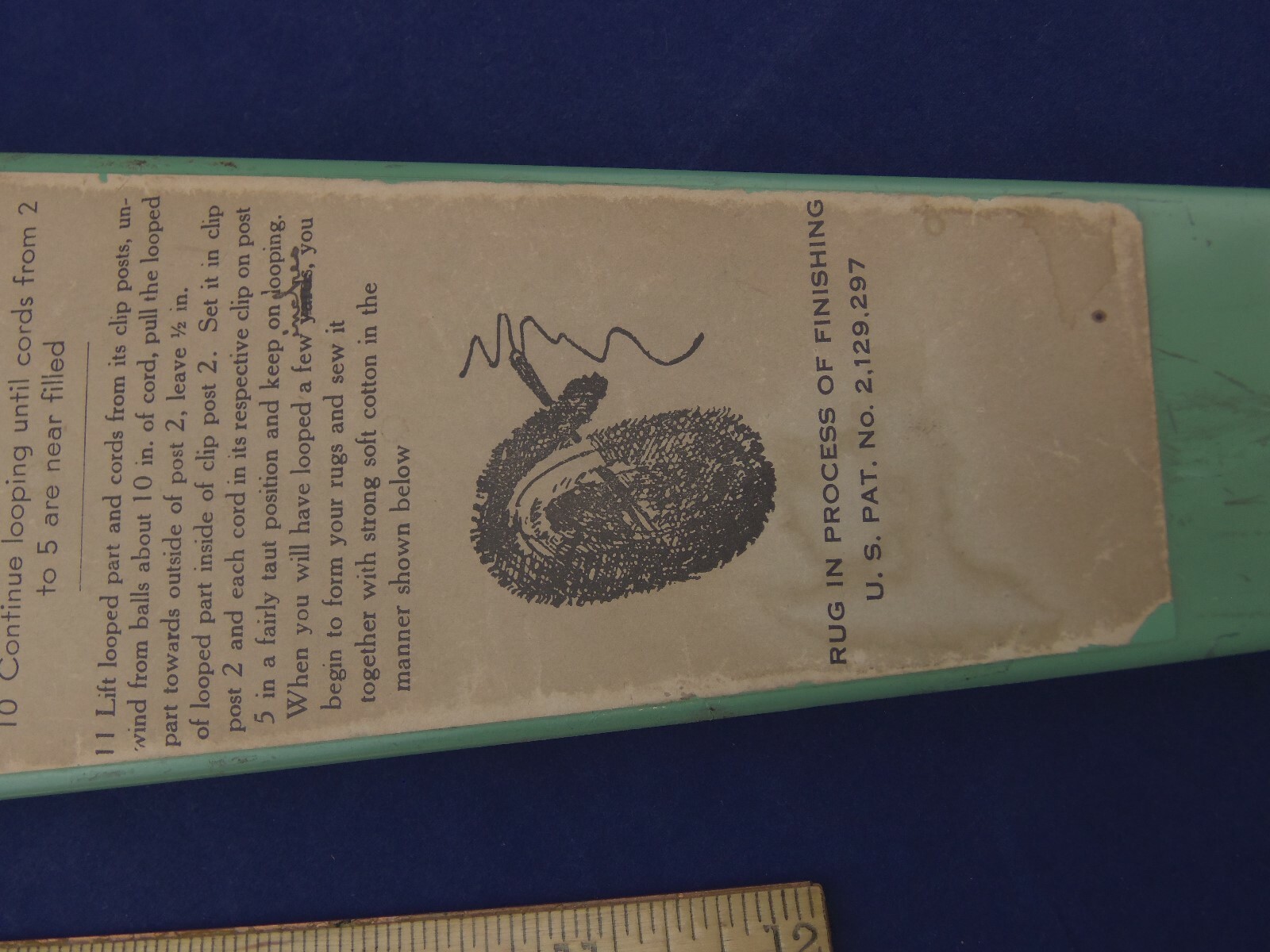 Vintage Folding Handy Metal Rug Loom