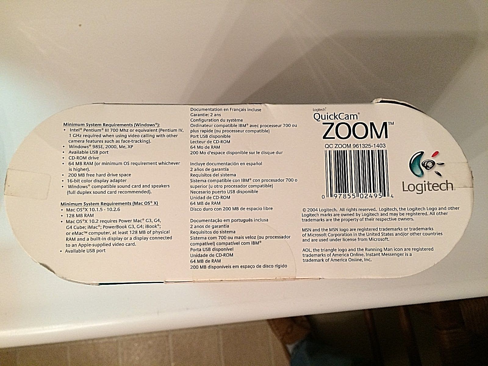 Logitech Webcam - Quick Cam Zoom QCZ00M 961325-1403