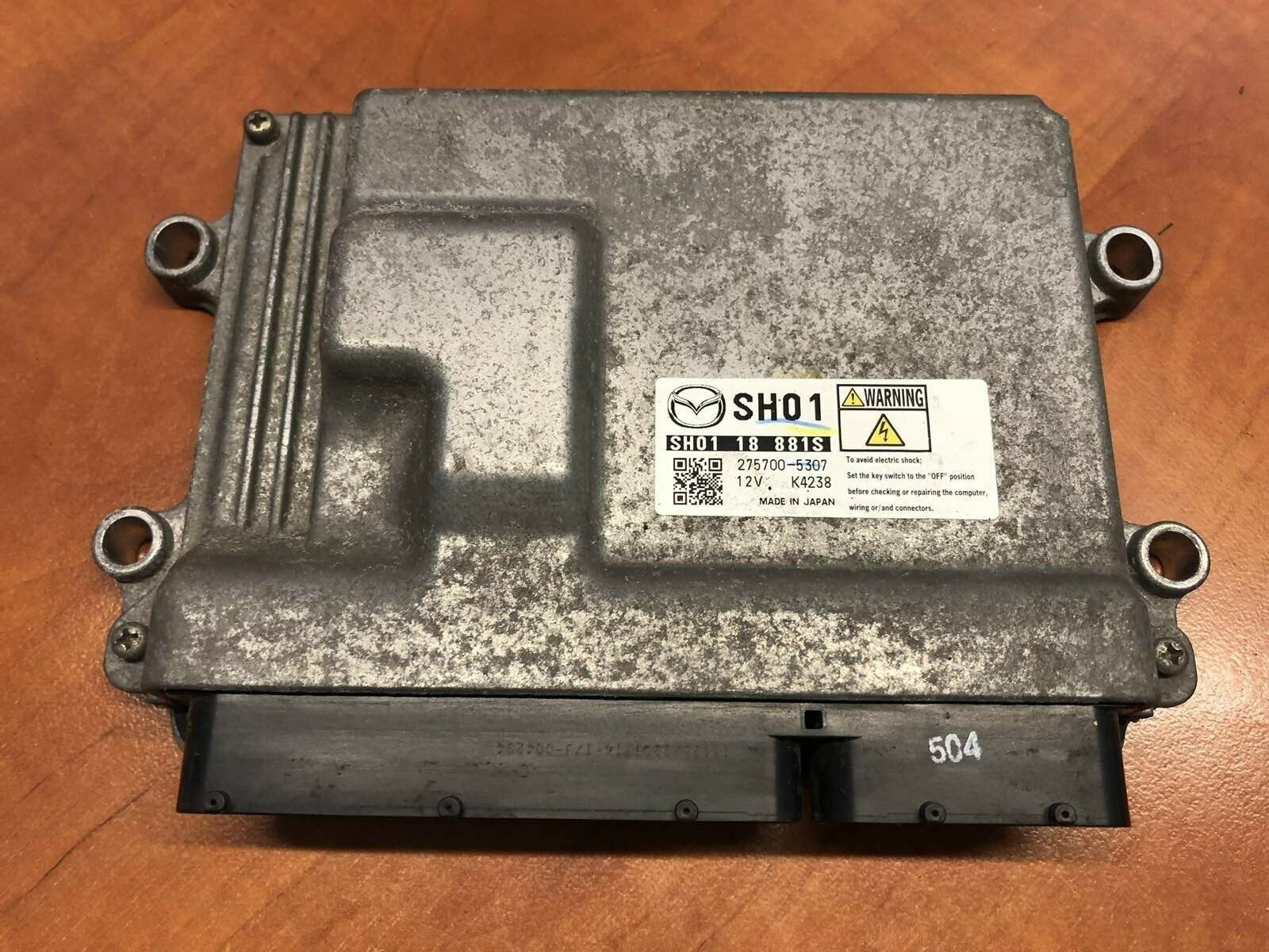 Mazda CX 5 Engine Control Unit Controller sh01 18 881s 275700 5307 sh0118881s Mazda CX 5 Engine Control Unit Controller sh01 18 881s 275700 5307 sh0118881s