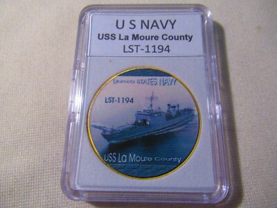 US NAVY - USS LaMoure County (LST-1194) Challenge Coin 