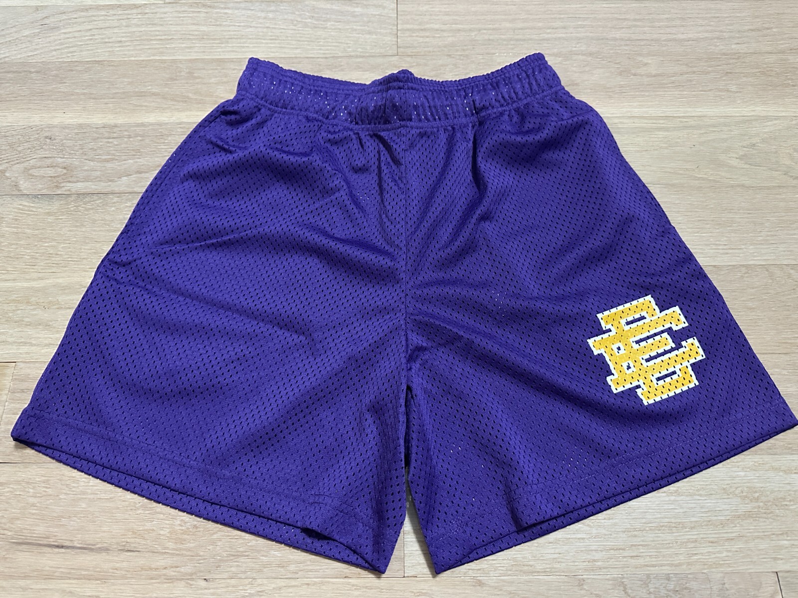 エリックエマニュエル NEW Eric Emanuel EE Basic Short Purple White Yellow Sz S-XL