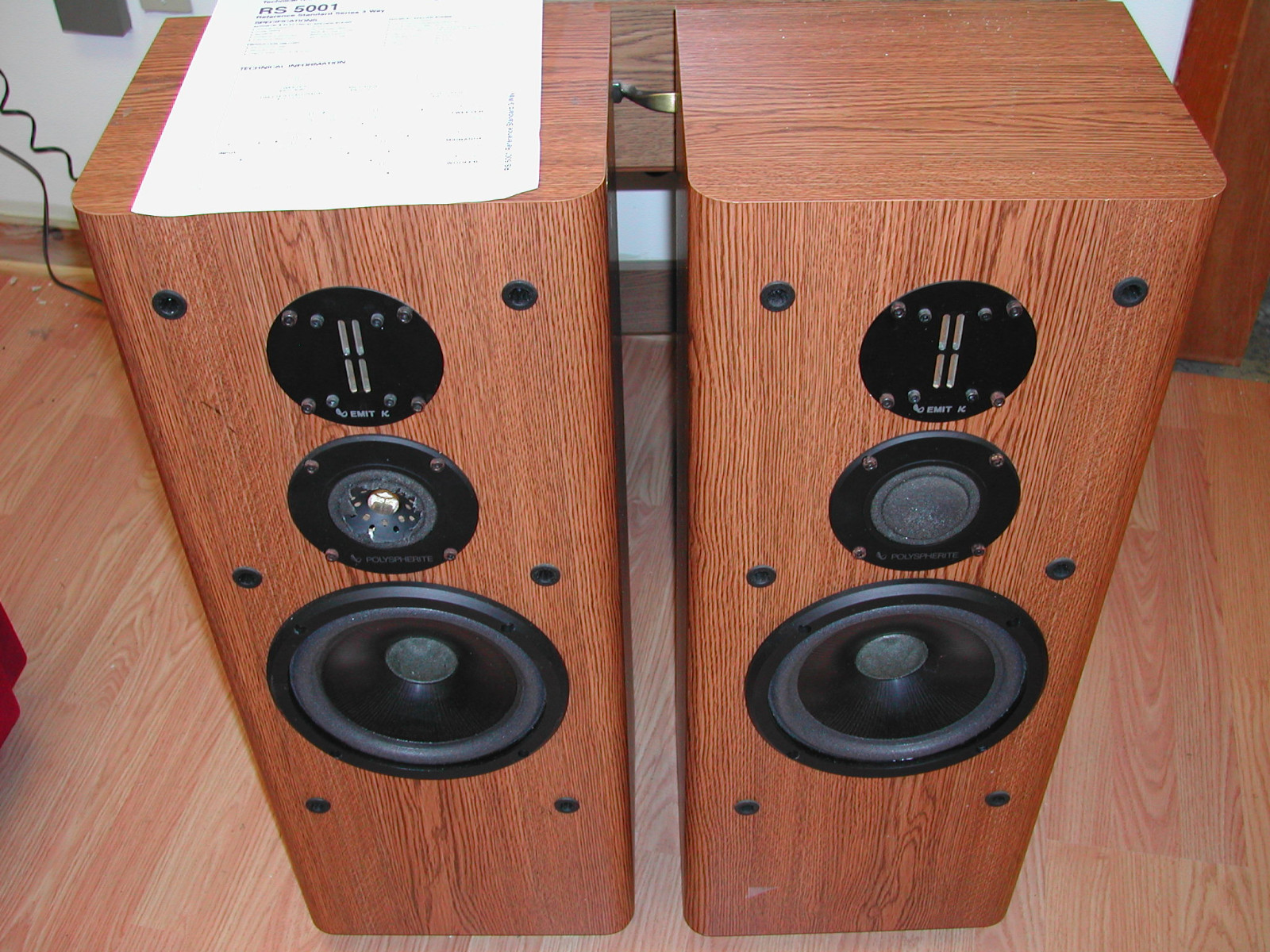 infinity reference standard speakers