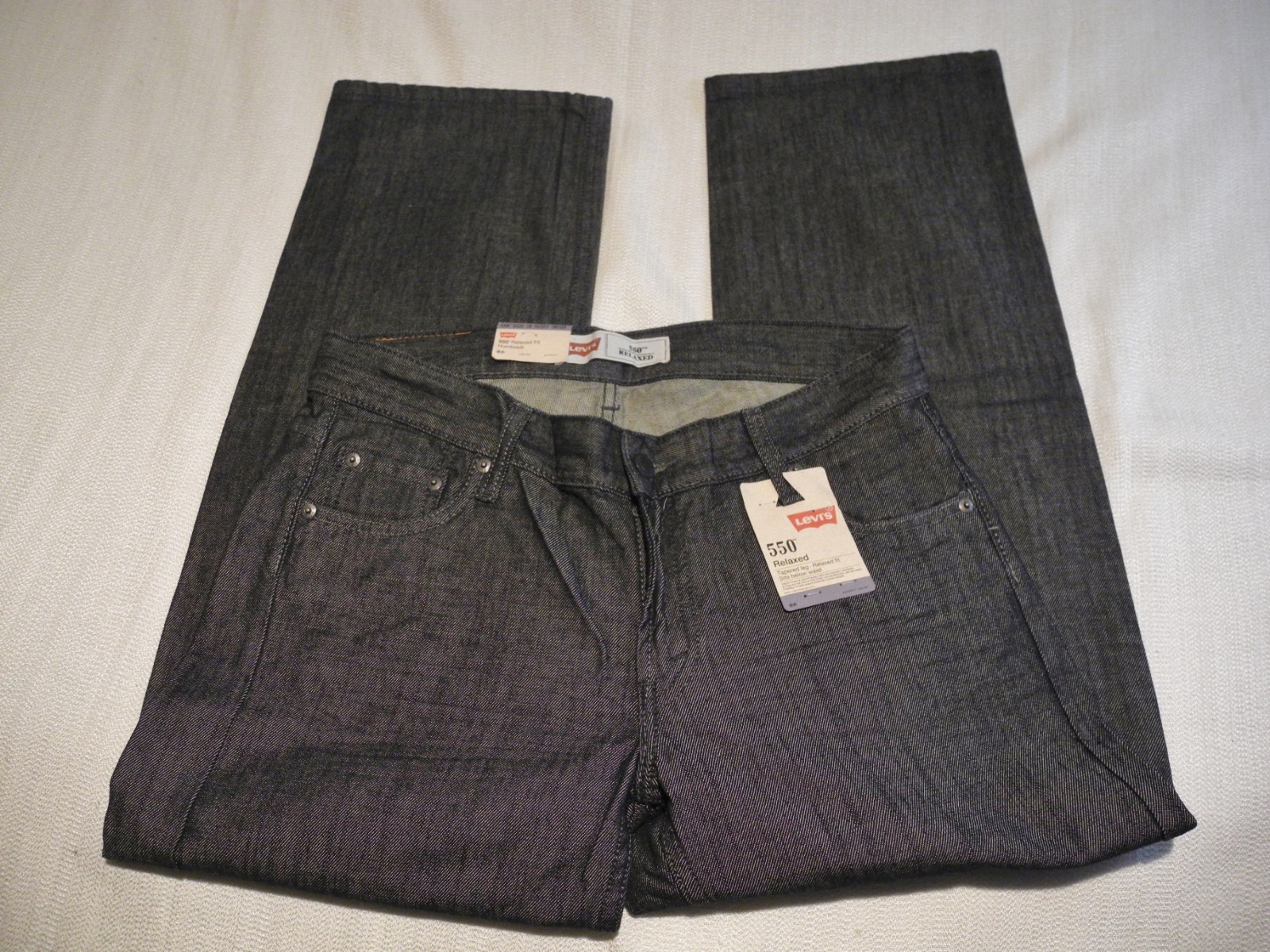 Levi's 550 Boy's Relaxed Fit Tapered Leg Denim Jeans Sz 10 Husky 30 x 26 NWT