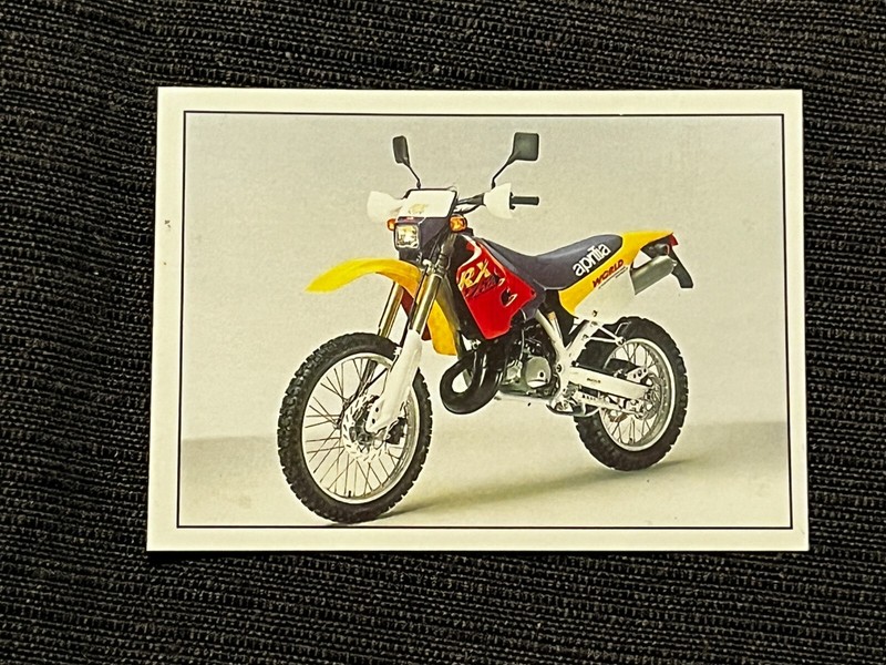 Vignette Sticker Panini Super Moto 1993 Aprilia Rx 125 R # 149 Mint