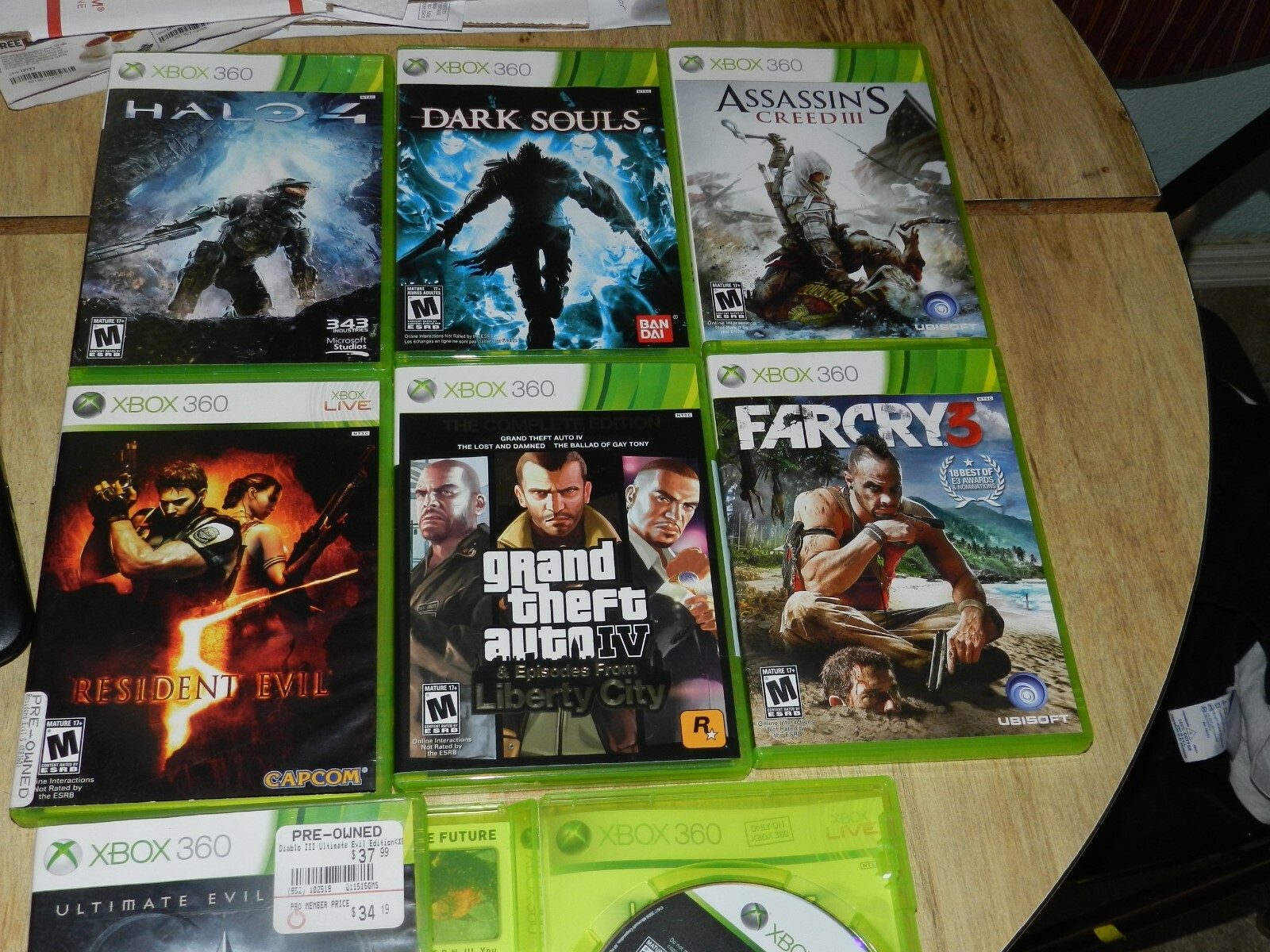 8 XBOX 360 Video Games Lot