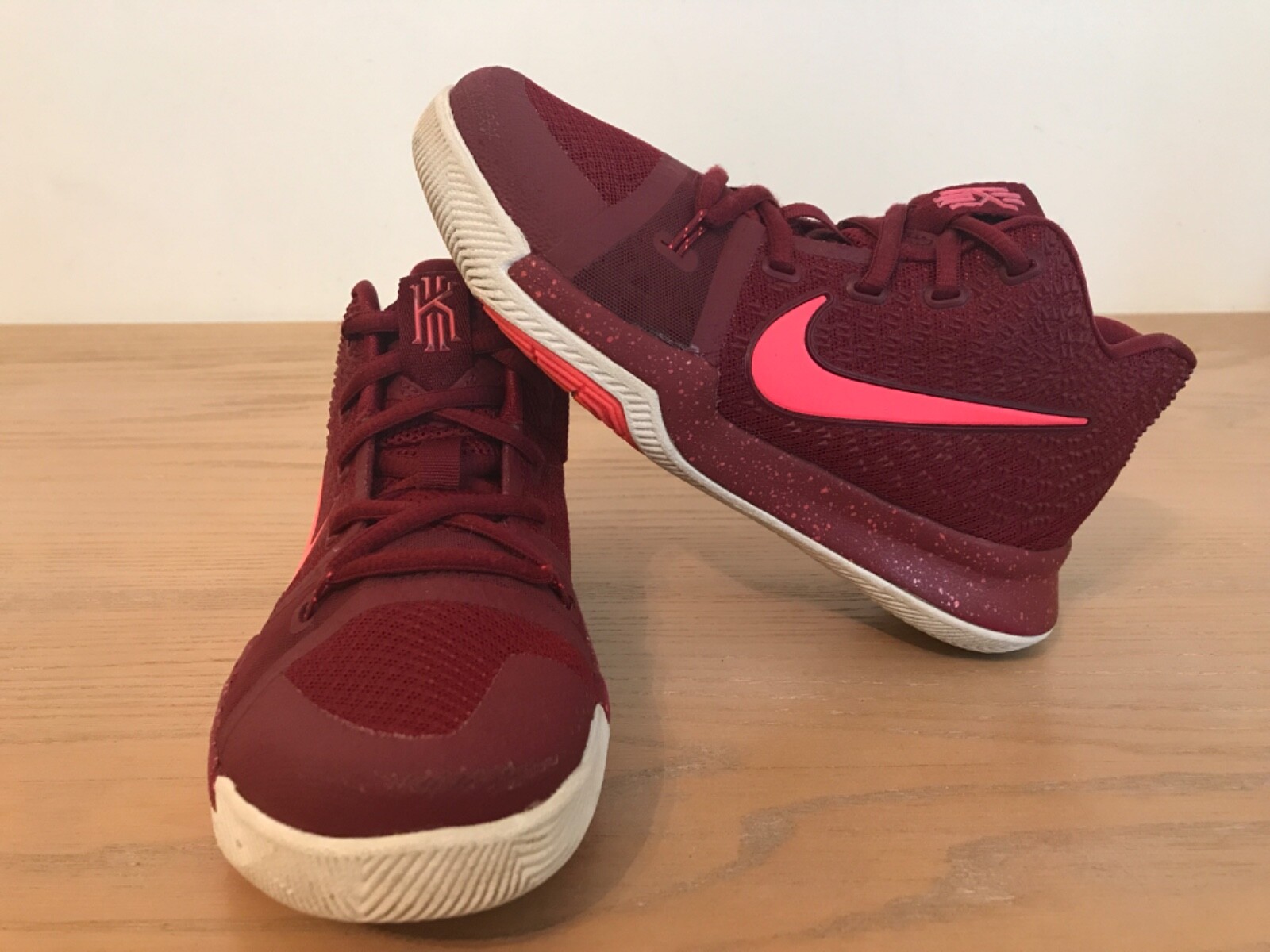 Nike Kyrie 3 Red Hot/Punch/White 869985-681 Sneakers Youth