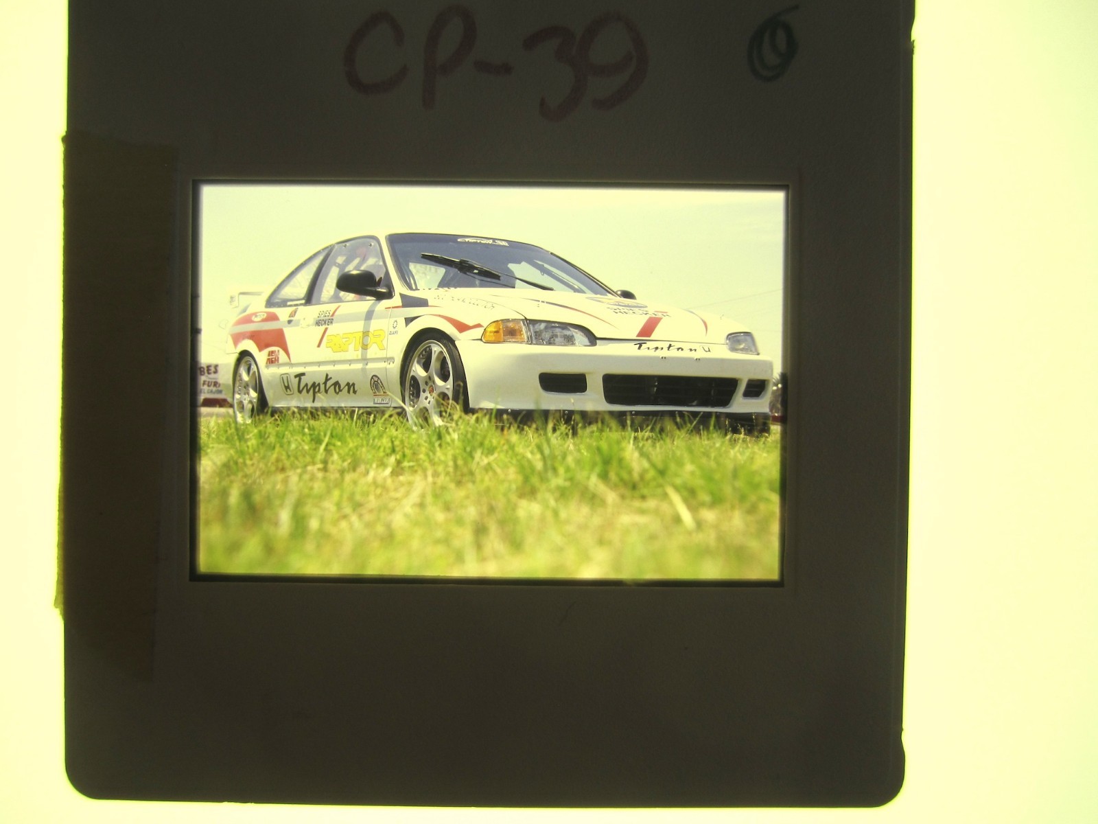 HONDA CIVIC Si RACER ORIGINAL EDITORIAL SLIDES - 2000