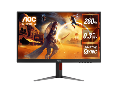AOC Q27G4Z 27-Inch QHD IPS Gaming Monitor, 1MS, 240HZ, Adaptive Sync, HDMI, DP