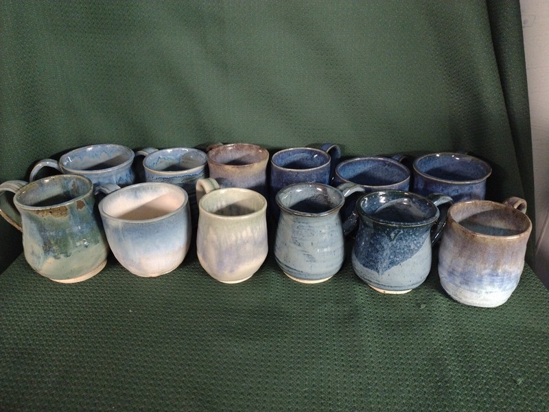 Hand Thrown Dip Glazed Handled Coffee Mug Art Pottery Signed