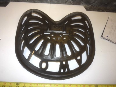 6  CAST IRON OLD FARM  MACHINE TYPE BAR STOOL GARDEN SEAT   IOWA