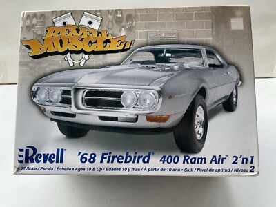 Revell Muscle  68 Firebird 400 Ram Air 2n1 1/35 Model Kit Open Box (S4)