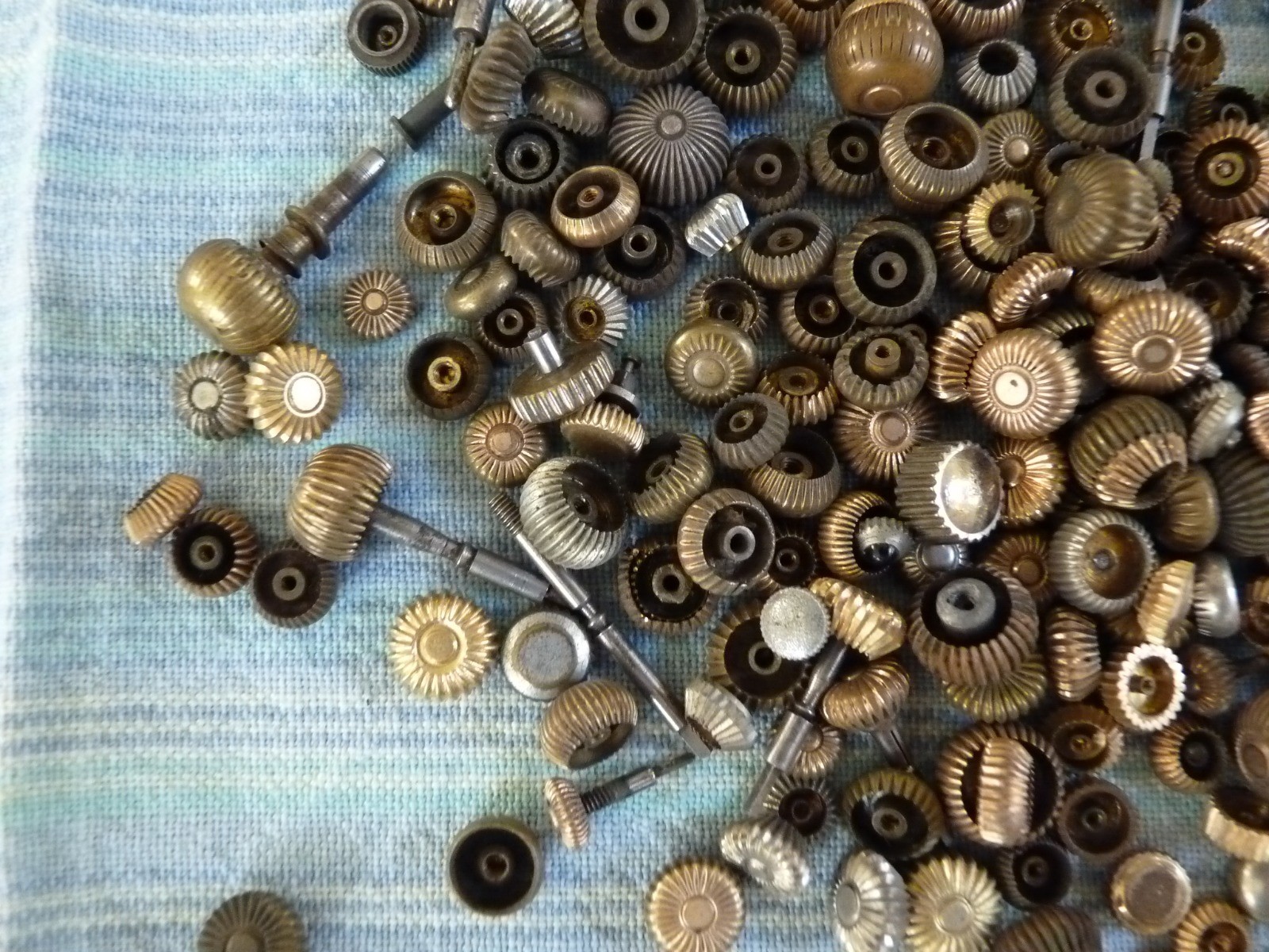 Antique Watchmakers Pocket Watch Crowns Large Group