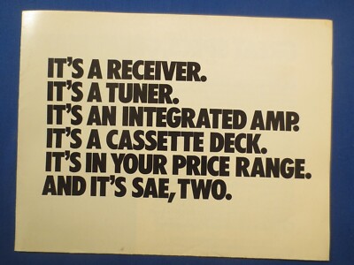 SAE Two Series R3C T3U C3A C3D Brochure Catalog Factory The Original Real Thing