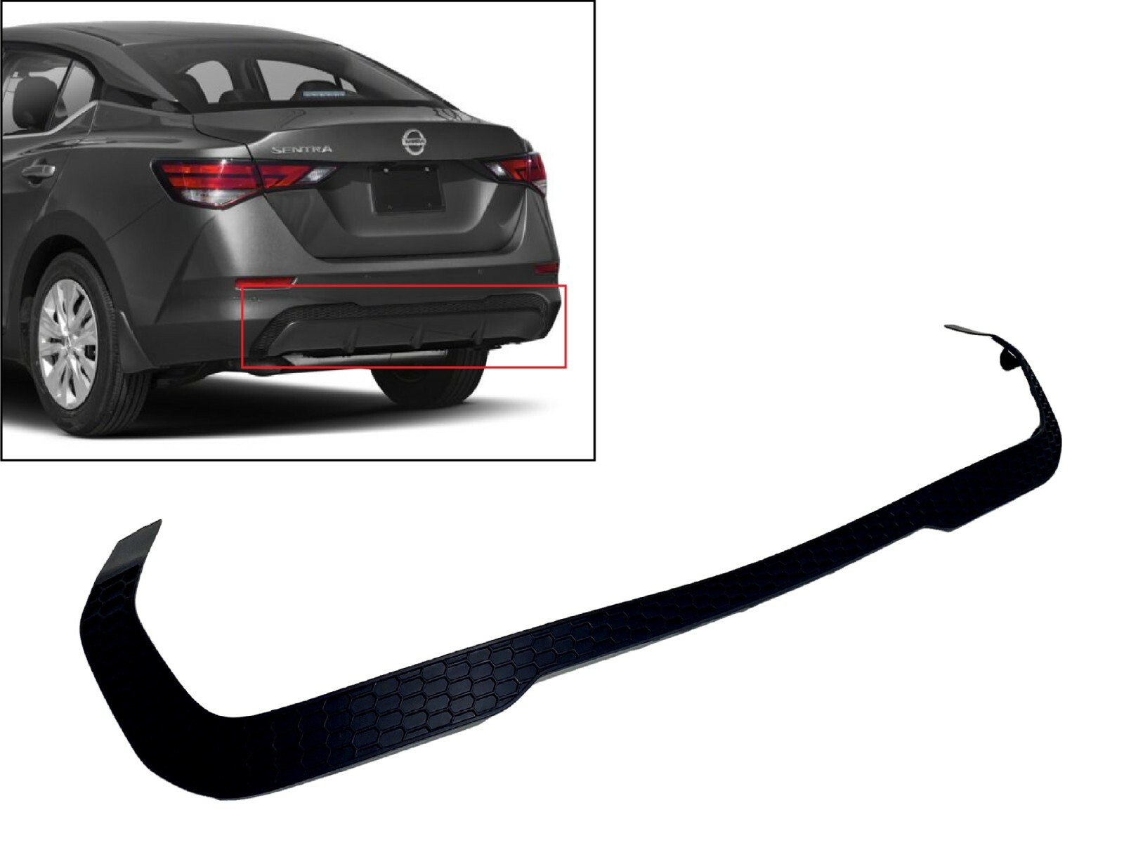 B12 SENTRA セントラ　サニー　USリアバンパー　5マイルバンパー シルフィB17【NISSAN】ニッサンSENTRAセダン純正リアUSバンパー