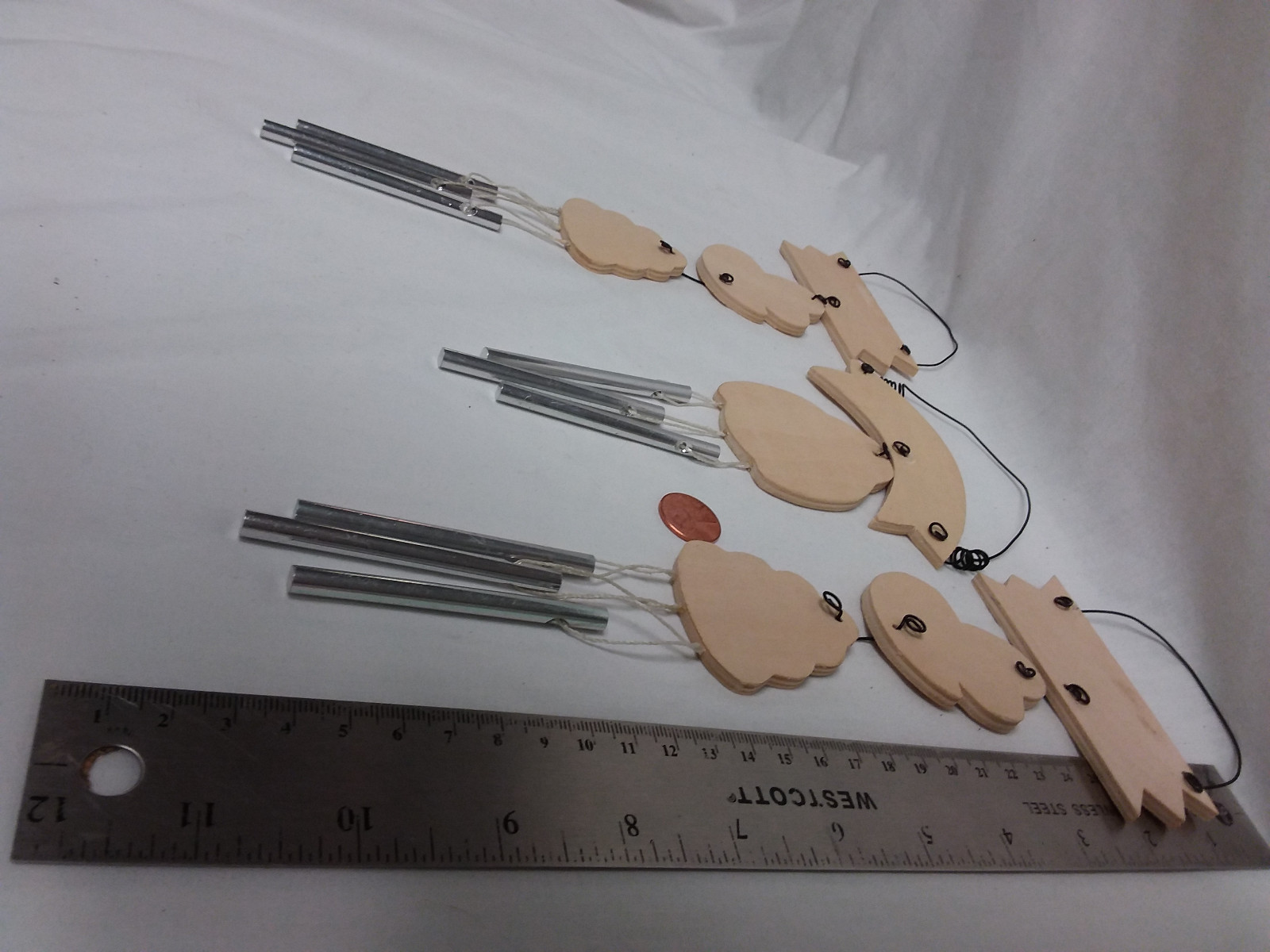 Unfinished wood bee hives windchimes- ready to finish