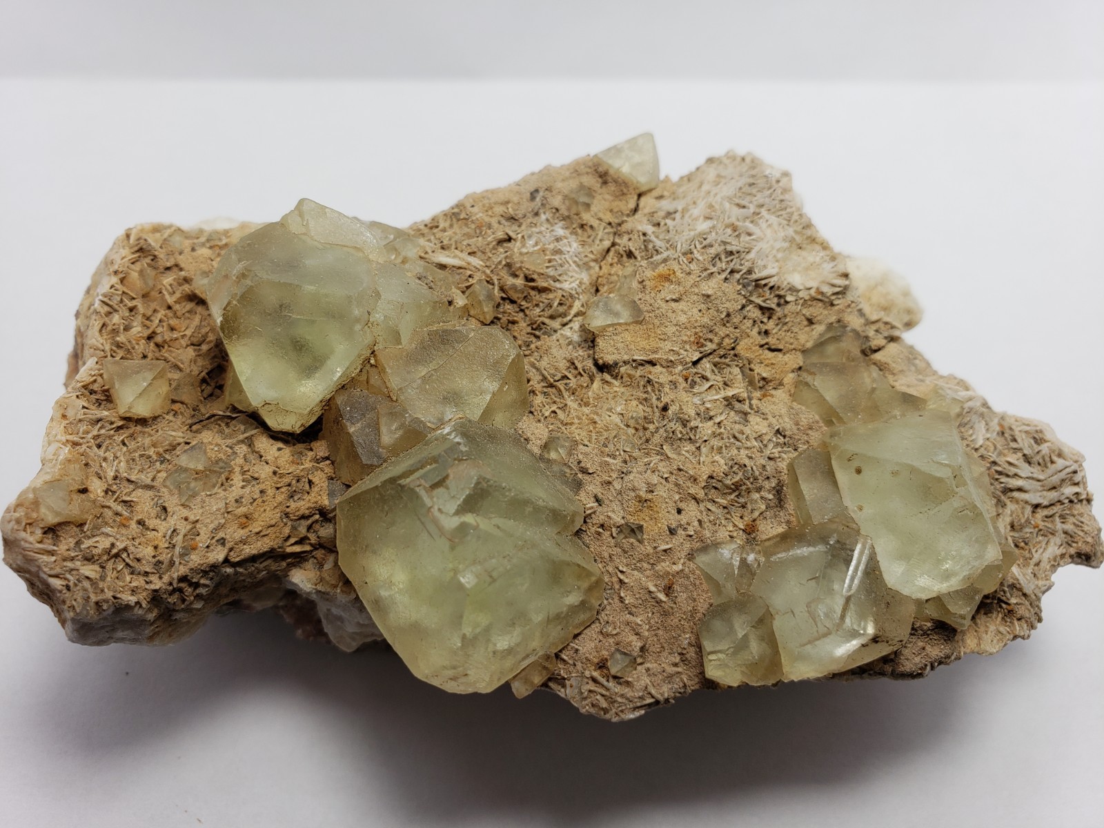 396g NEW Find Green Fluorite/Barite Crystal Mineral Specimen Ontario,Canada