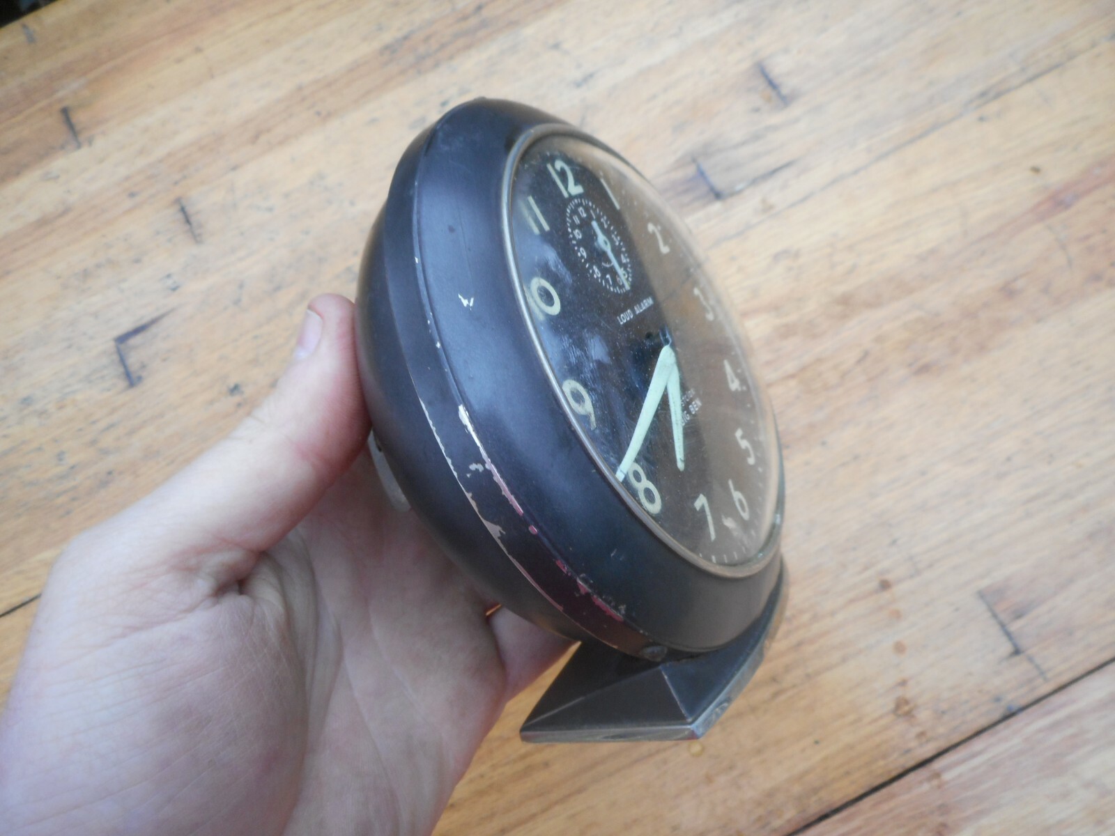 VINTAGE WESTCLOX BLACK BIG BEN LOUD ALARM 48 H 2A ALARM CLOCK FOR PARTS REPAIR
