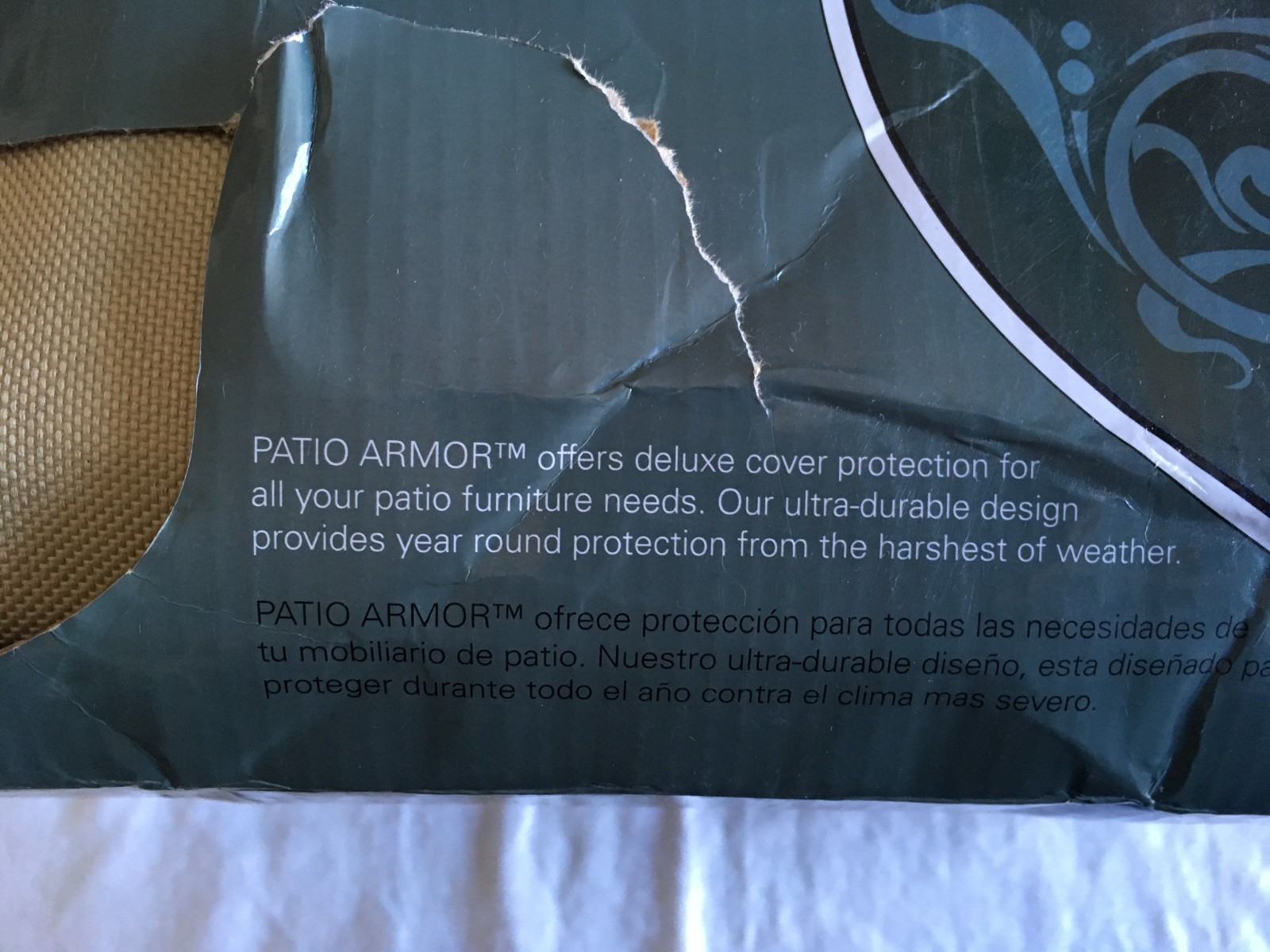 New Patio Armor SF40279 Chat Set Patio Cover Tan