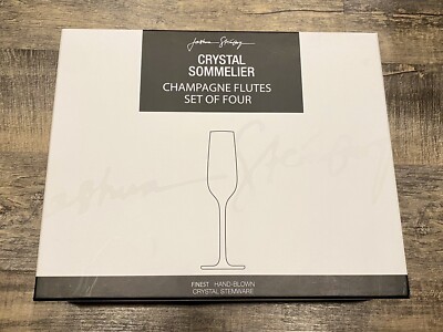 Joshua Steinberg Crystal Sommelier Champagne Flutes, Set of 4