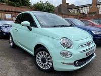 2018 Fiat 500 1.2 Lounge Hatchback 3dr Petrol Manual Euro 6 (s/s) (69 bhp)