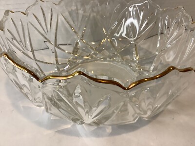 Mikasa Hampshire Gold Serving Bowl 8 1/4, SA 810/258