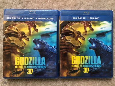 Authentic U.S. 1st Printing Release Godzilla King of Monsters 3D Blu-ray 2-Disc