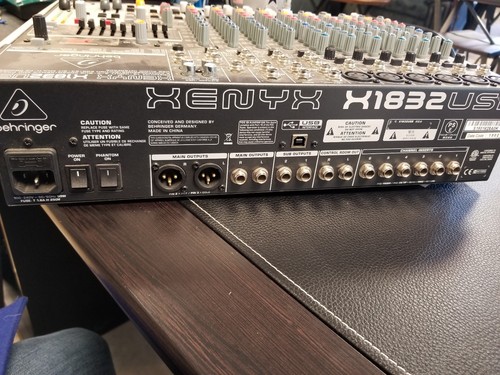 Behringer XENYX X1832USB 18 Input Audio Mixer w/ USB & Voice Effects EQ