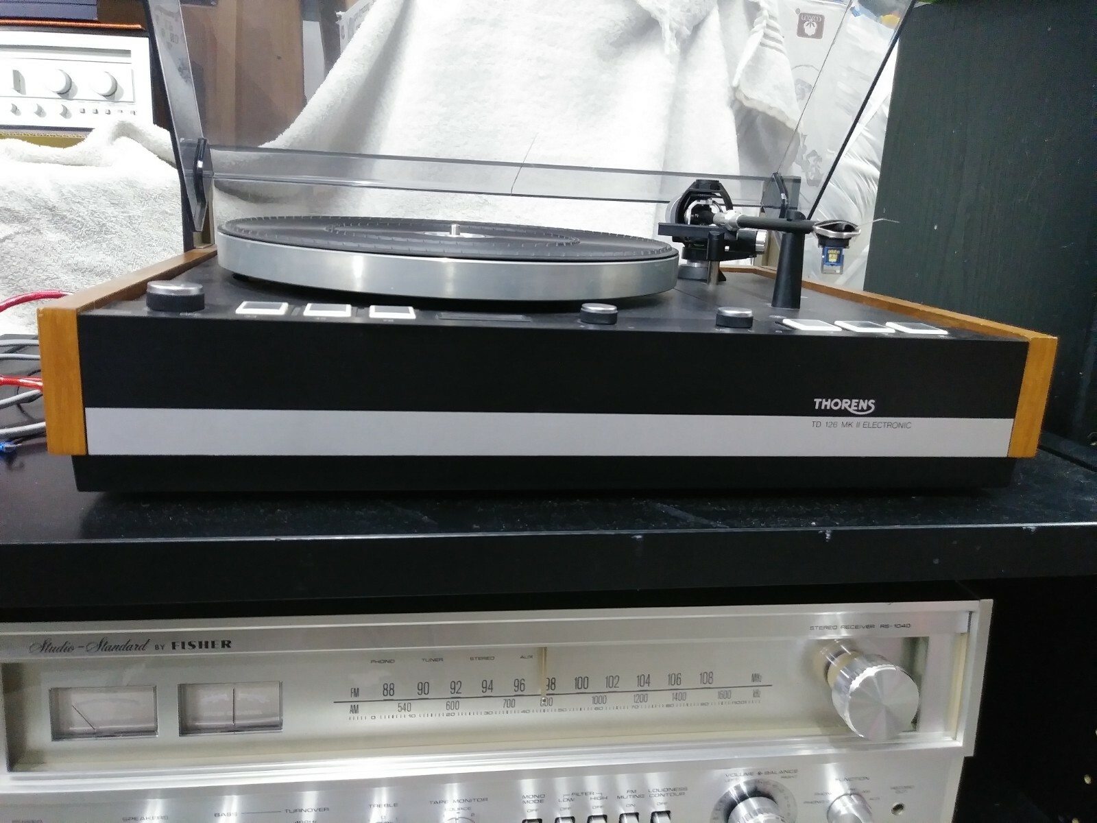 Thorens TD-126  MKII MK2 Turntable + Ortofon M20E Super & Stanton 681EEE. EXCL.