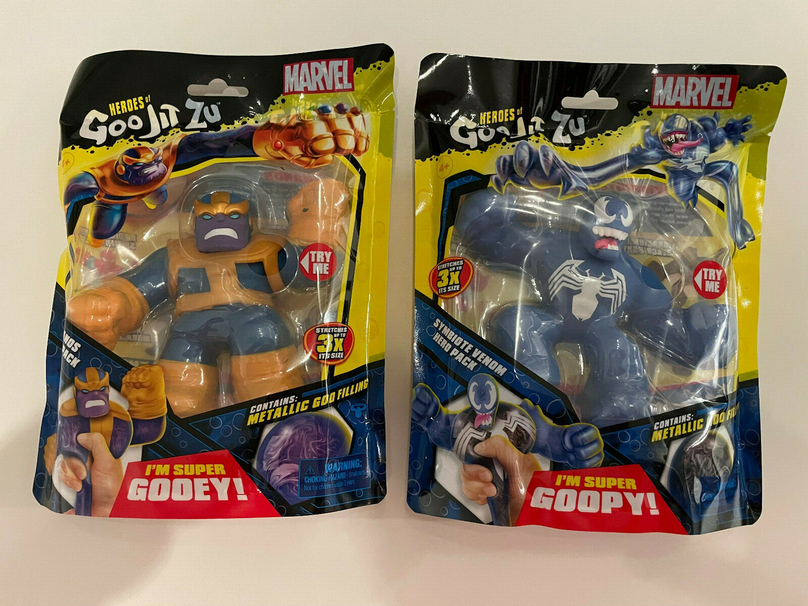 Marvel Heroes of Metallic Goo Jit Zu Symbiote Blue Venom