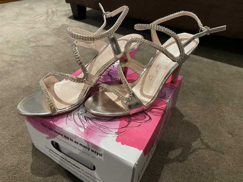 silver evening sandals australia