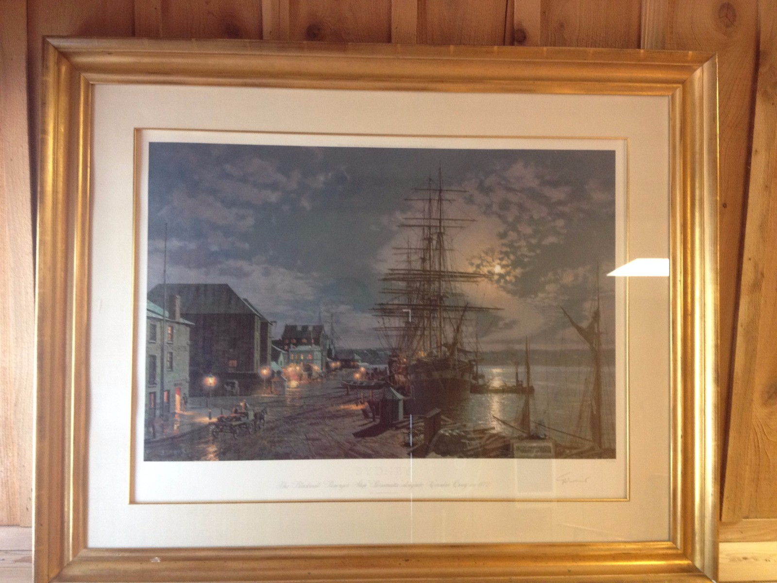 John Stobart Framed Print Sydney - The Blackwell Passenger Ship 