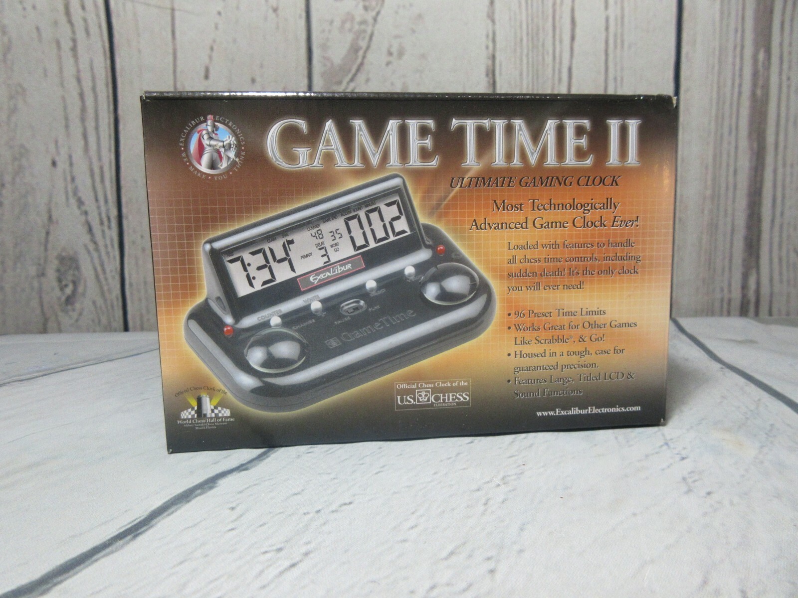 Hasbro Excalibur Game Time II Chess Time Dual Digital Clock  75GT-2