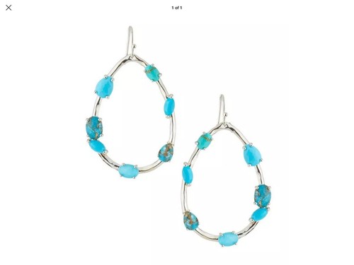 Pre-owned Rock Candy “” Large Pear Shaped Mixed Stone Earrings /ippolita/ Retail $795