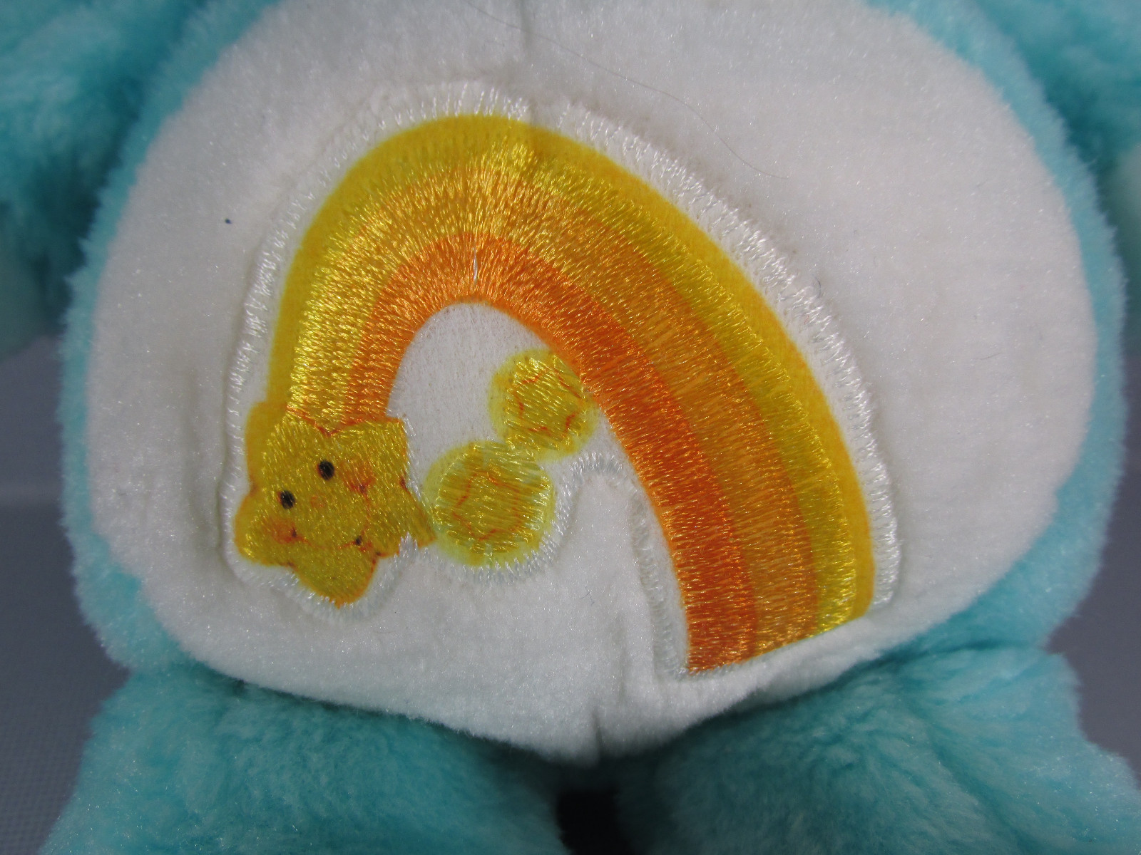 Vintage Care Bears Stuffed Plush Blue1983 Wish Bear By Kenner 13 Inch