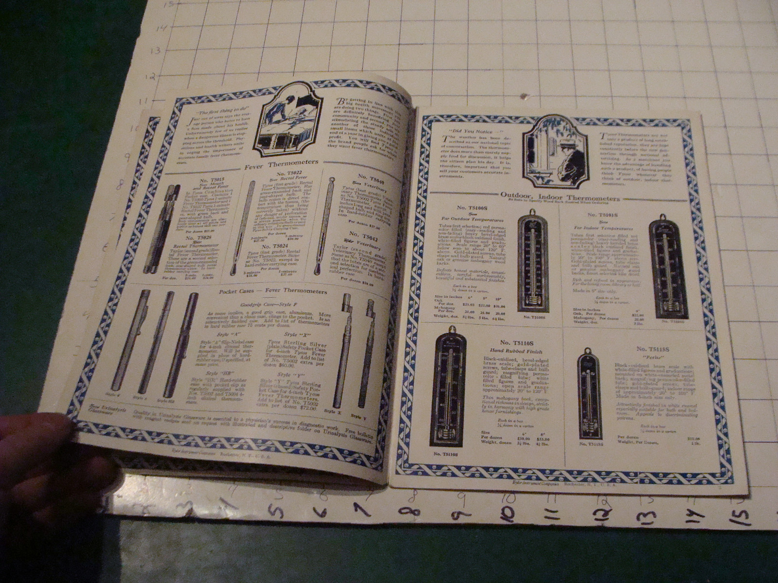vintage Orig. CATALOG: THE TYCOS BOOK - THERMOMETERS 24 pgs, 1926