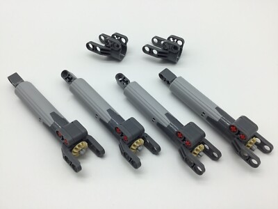 4x LEGO  Technic Linear Aktuator / Actuator Set 61927 grau 8043 Technik MOC AFOL