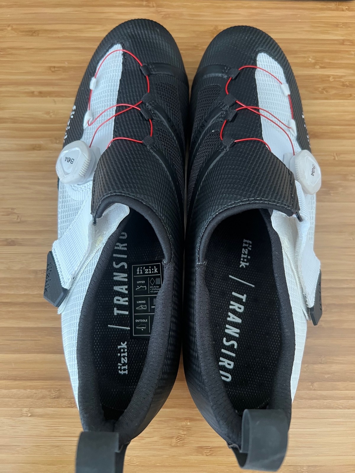 自転車本体 Fizik transiro infinito r3 Fizik Transiro Infinito R3 Black / White - EU 46 Tri Shoes