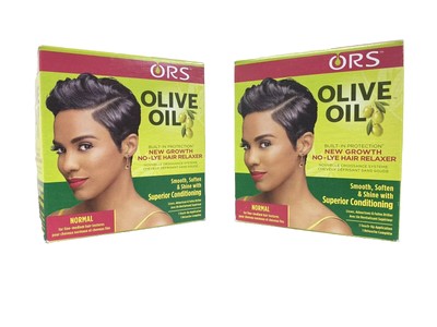 2 Olive Oil Built In  Protection No Lye Hair Relaxer Systems Extra Strength New