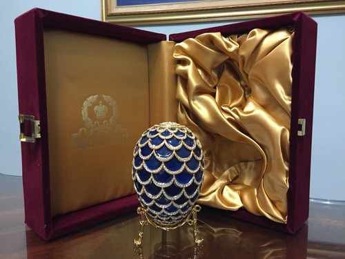 Faberge Imperial Kelkh Pine Cone Egg New In Box