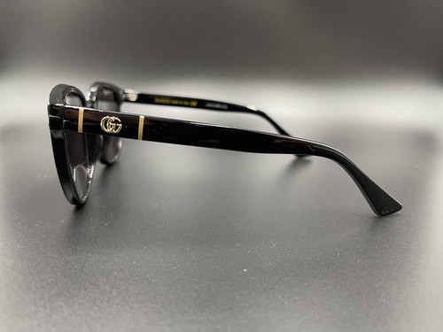 Pre-owned Gucci Gg0637sk 003 Black Frames Black Lens 56-18 Authentic Sunglasses Italy In Brown