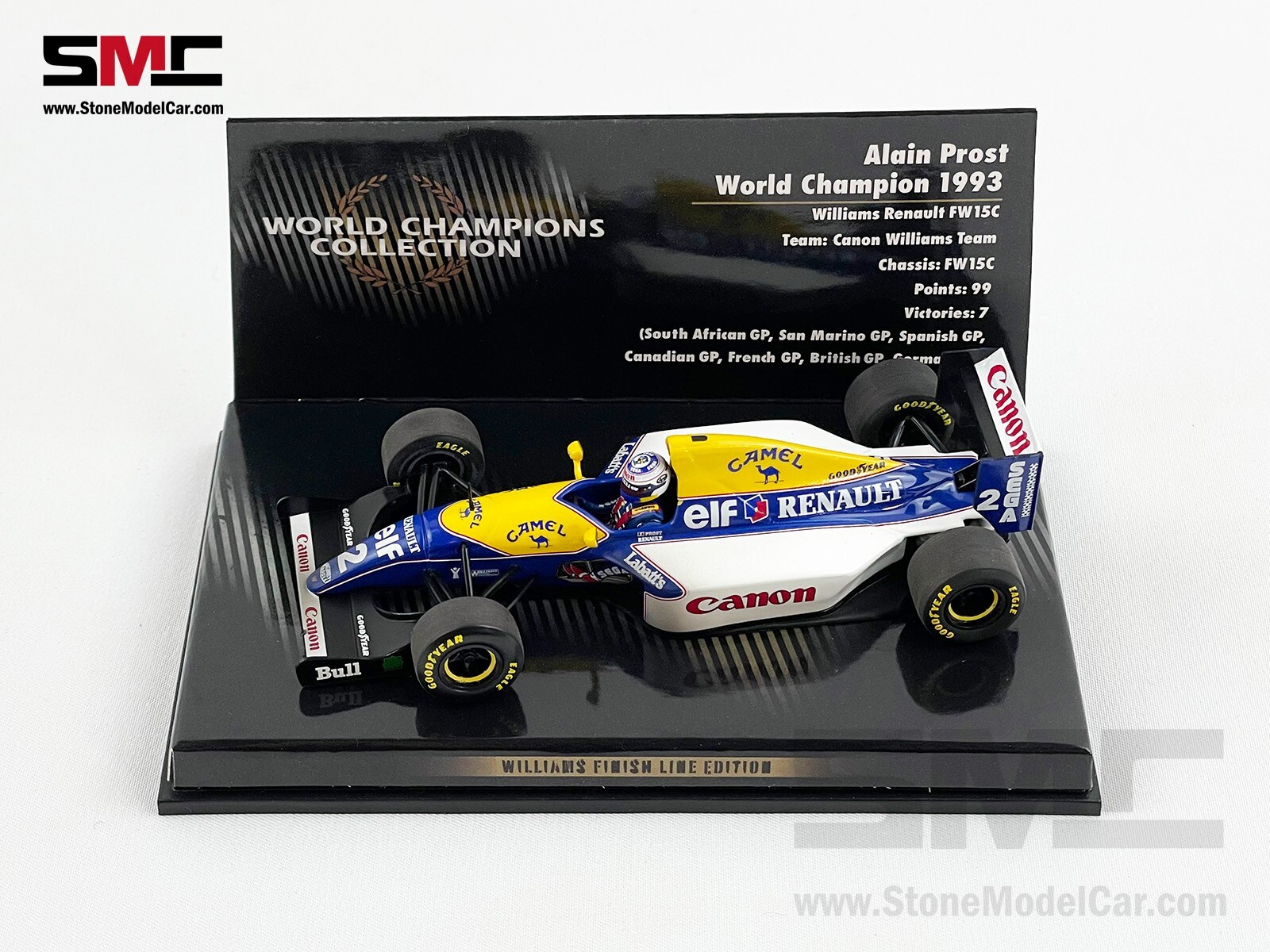 Williams F1 FW15C #2 Alain Prost 1993 World Champion 1:43 Williams F1 FW15C #2 Alain Prost 1993 World Champion 1:43