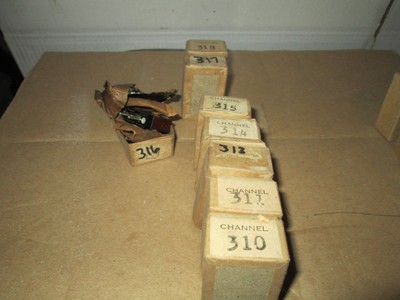 7 Radio Crystal FT 241-A w/ holders dated 1945 Most sealed 310, 311, 313 - 318