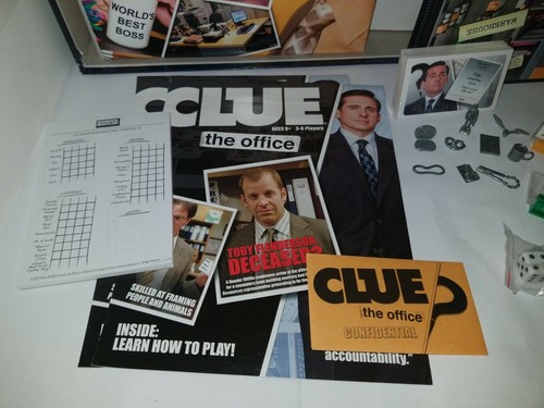 Clue The Office Edition Board Game NBC 2009 Hasbro 100% Complete Michael Scott
