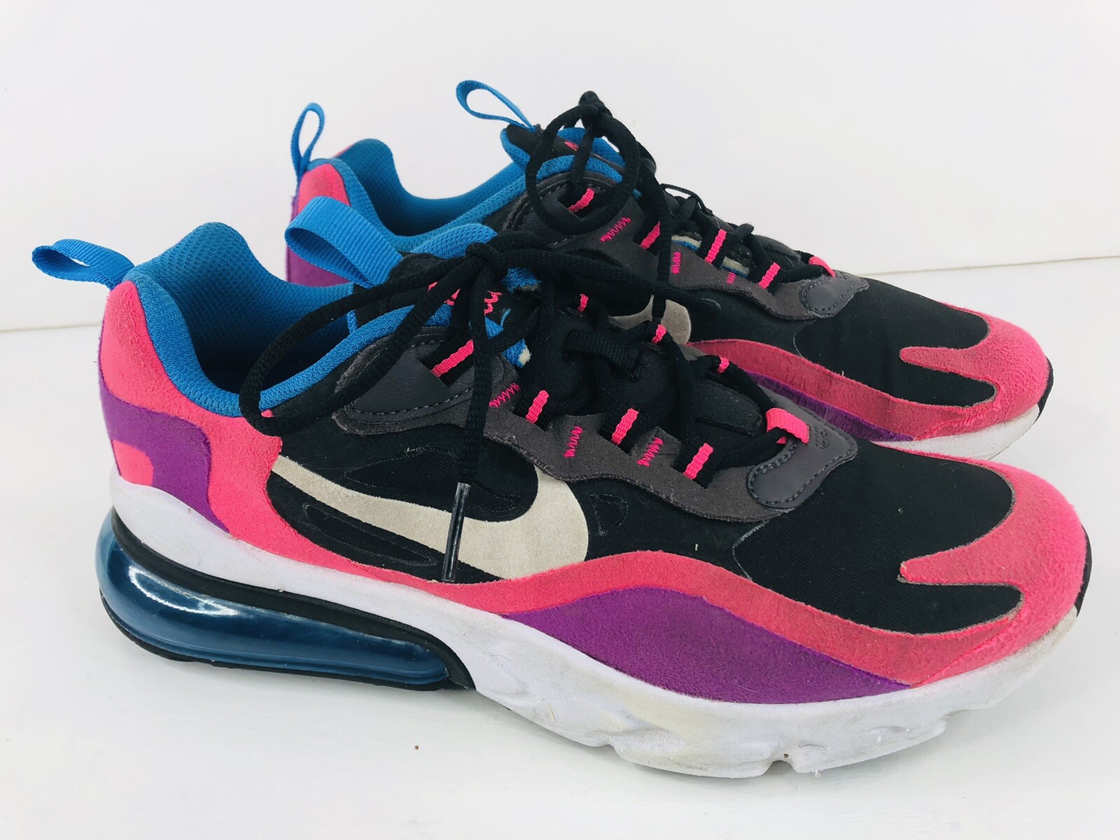 nike 270 react black and pink